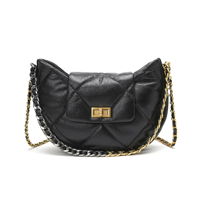 Limited-Time Offers On Trendy And Stylish Bags Quilted Sheepskin Leather Crossbody/Shoulder bag