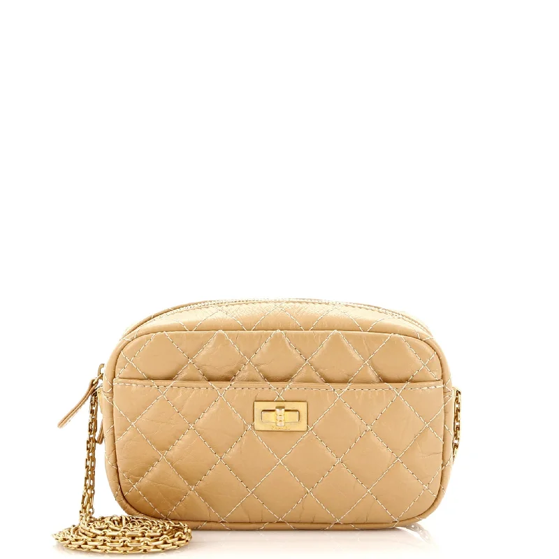 Rustic Bags For Outdoor And Nature-Inspired Looks Reissue Camera Crossbody Bag Quilted Aged Calfskin Mini