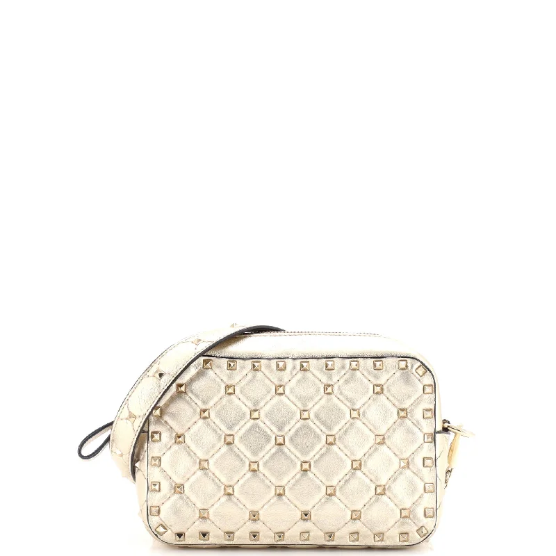 Designer Bags For Luxury Collectors With Offers Rockstud Spike Camera Crossbody Bag Quilted Leather Small
