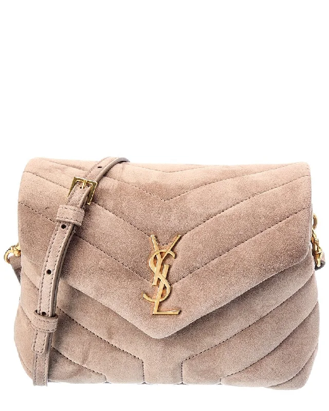 Odor-Resistant And Budget Bags Saint Laurent LouLou Toy Suede & Leather Shoulder Bag