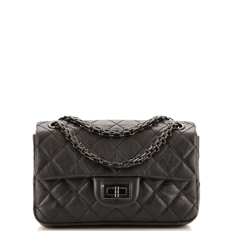 Bold And Flash-Sale Bags So Black Reissue 2.55 Flap Bag Quilted Aged Calfskin Mini