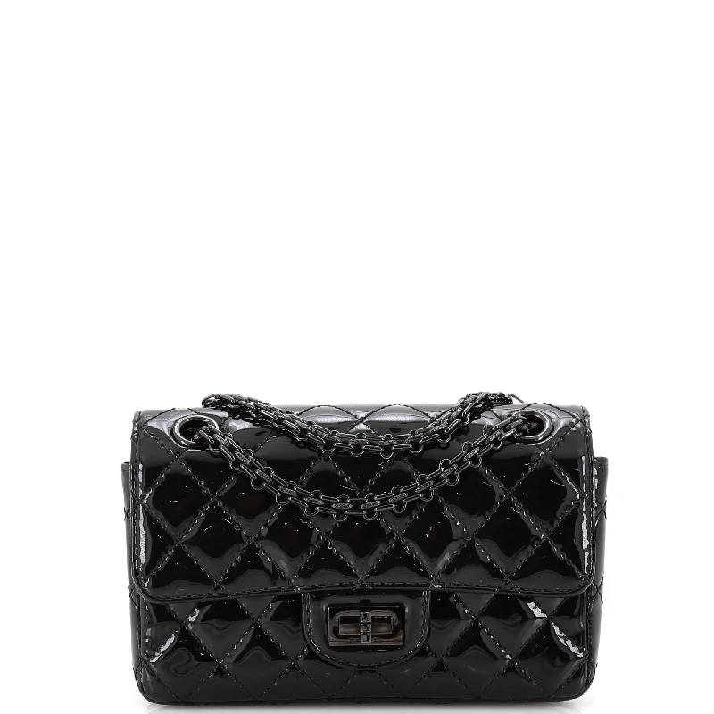Modern And Limited-Time Offer Bags So Black Reissue 2.55 Flap Bag Quilted Patent Mini