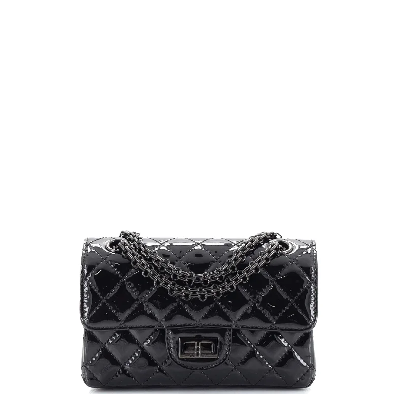 Bags For Minimalist And Functional Design So Black Reissue 2.55 Flap Bag Quilted Patent Mini