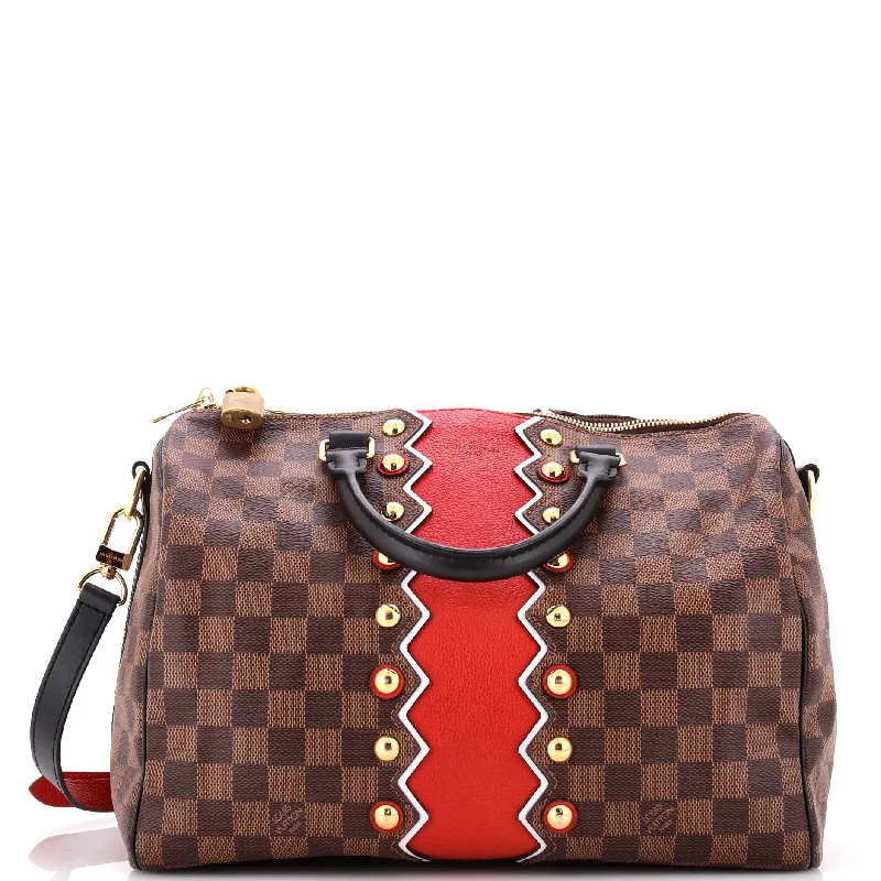 Bags For Minimalist And Functional Design Speedy Bandouliere Bag Limited Edition Damier Karakoram 30