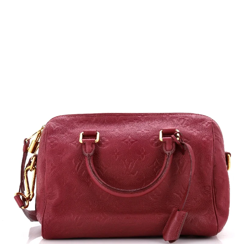 Stylish Bag For Women Speedy Bandouliere Bag Monogram Empreinte Leather 25