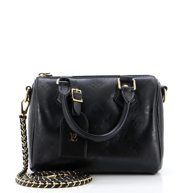 Seasonal Clearance Bags For Summer, Winter, Etc. Speedy Bandouliere Bag Monogram Ink Embossed Lambskin BB
