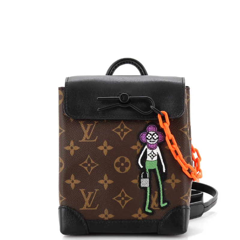 Bags For College Students On A Budget Steamer Bag Monogram Canvas with LV Friends Patch XS