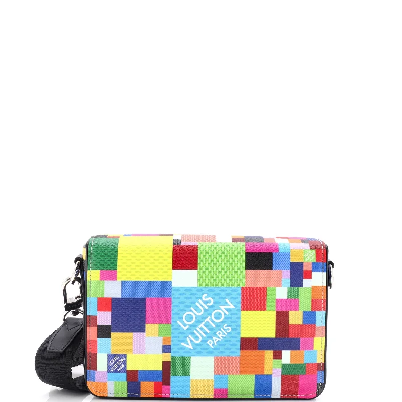 Urban Style Studio Messenger Bag Limited Edition Multicolor Damier Graphite 3D