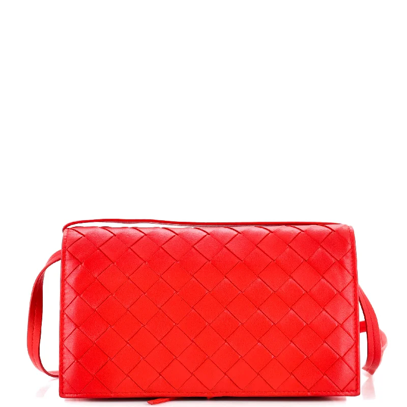 Bags For Outdoor Adventures Tie Flap Crossbody Bag Intrecciato Nappa Mini