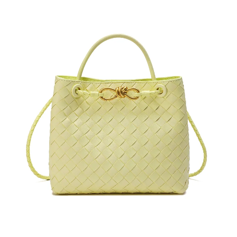 Bags For Playful And Chic Styles Tiffany & Fred Woven Leather Top-handle/ Shoulder Bag