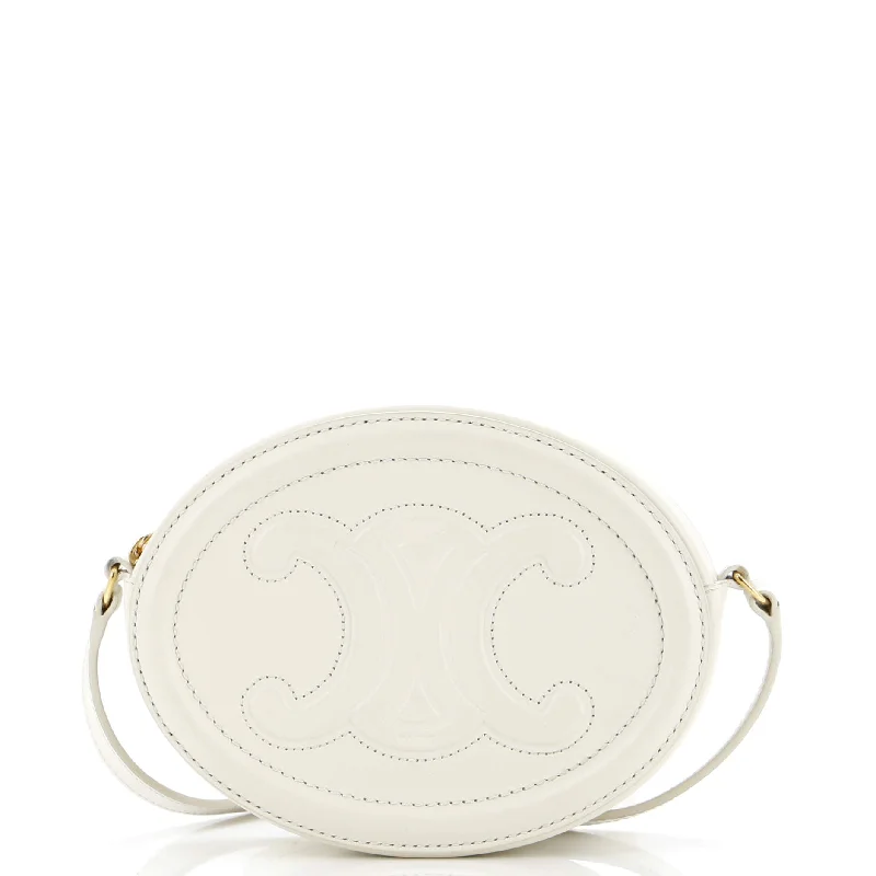 Inspired Bags For Affordable Luxury Triomphe Oval Crossbody Bag Leather Mini