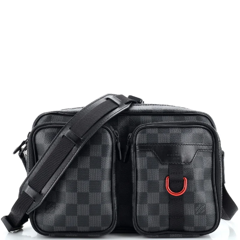 Odor-Resistant And Budget Bags Utility Messenger Damier Graphite