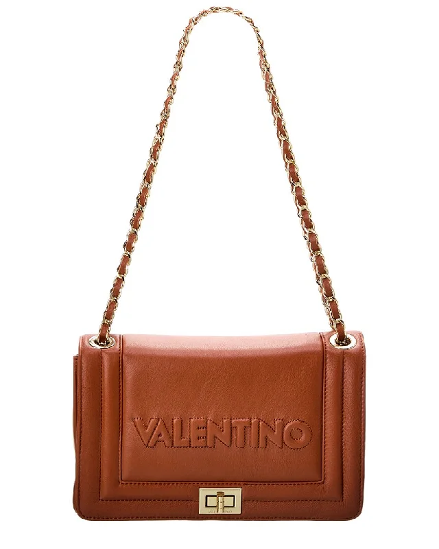 Uxury Designer Handbag Brands Valentino by Mario Valentino Alice Embossed Leather Shoulder Bag
