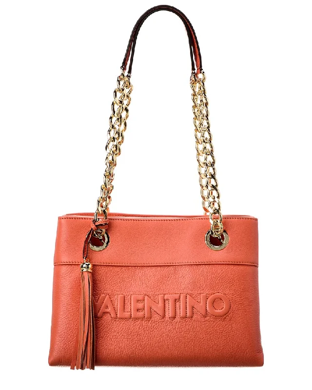 Bold Fashionistas Valentino by Mario Valentino Kali Embossed Leather Shoulder Bag