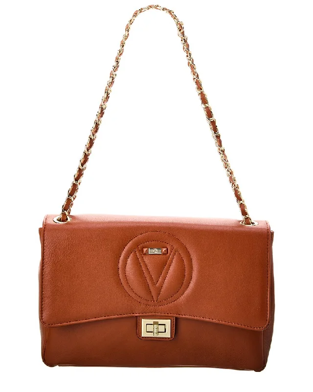 High-Quality Bags On Flash Sale Valentino by Mario Valentino Posh Signature Leather Shoulder Bag