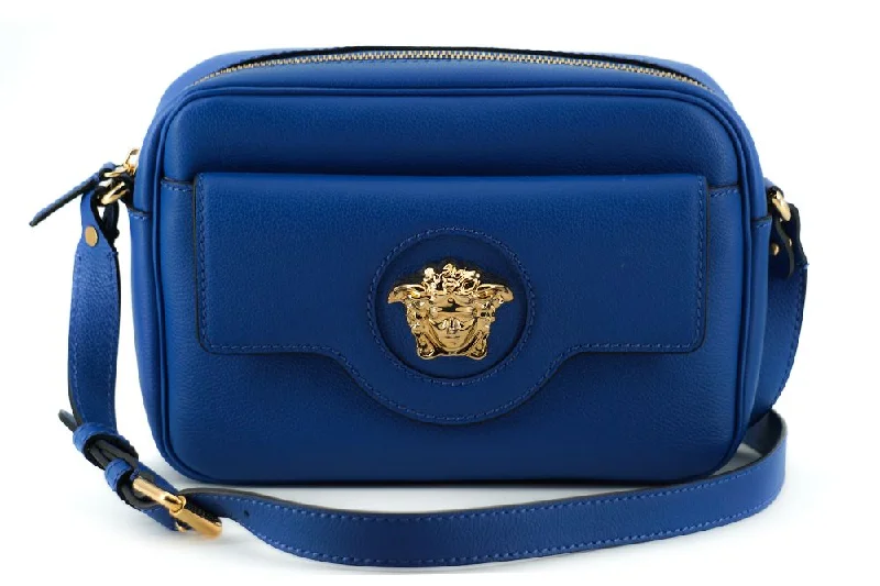Chic Bags For Office Professionals And Urban Dwellers Versace Elegant  Calf Leather Camera Case Women's Bag