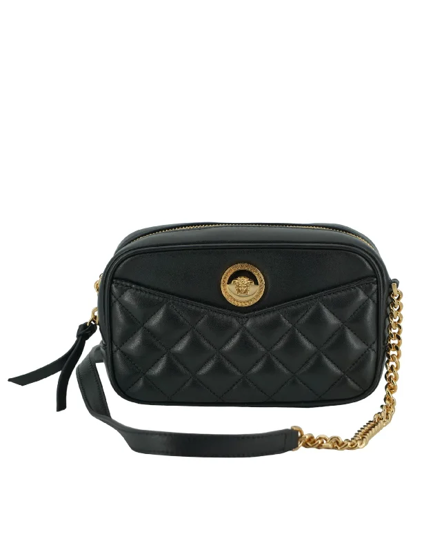 Stylish Bags With Discounts Versace  Lamb Leather Small Camera Crossbody Women's Bag