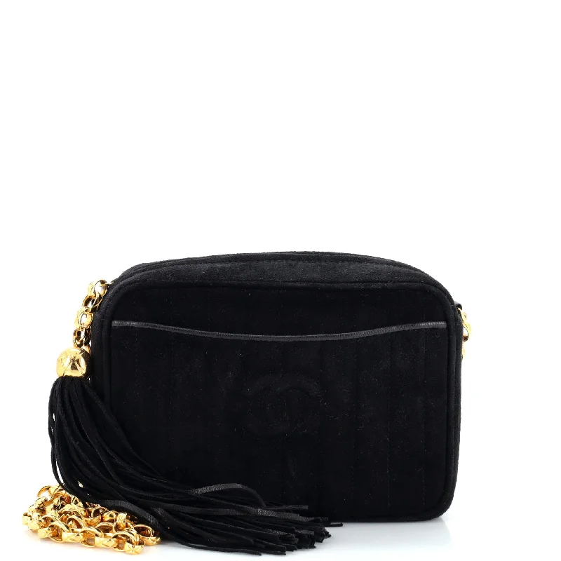 Stylish Bags For Fashion Bloggers With Promotions Vintage Front Pocket Camera Bag Vertical Quilted Suede Small
