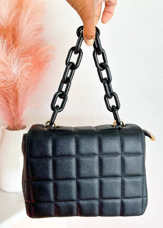 Stylish Bags For Fashion Influencers And Bloggers Women's Addie Quilted Bag In Black