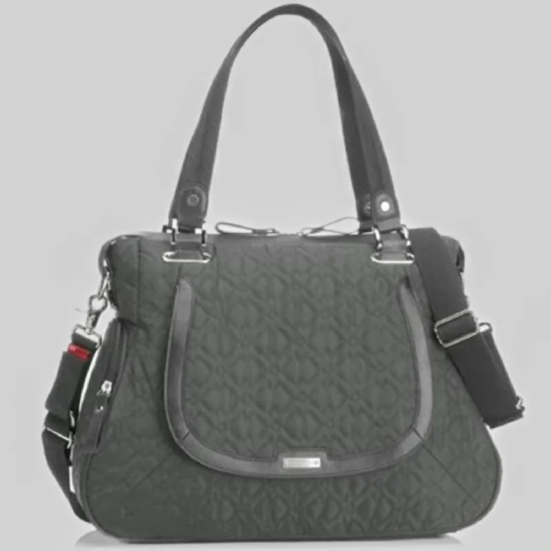 Seasonal Clearance Bags For Summer Women's Anna Quilted Diaper Bag In Charcoal Grey