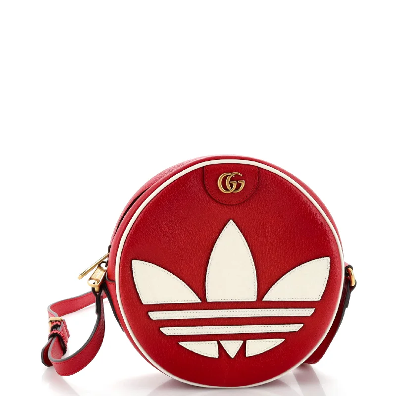 Bags With Discounts x adidas Ophidia Round Crossbody Bag Leather Small