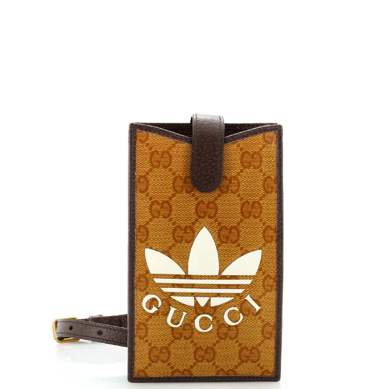 Discounted Designer Bags For Clearance Sale x adidas Phone Crossbody Bag GG Coated Canvas