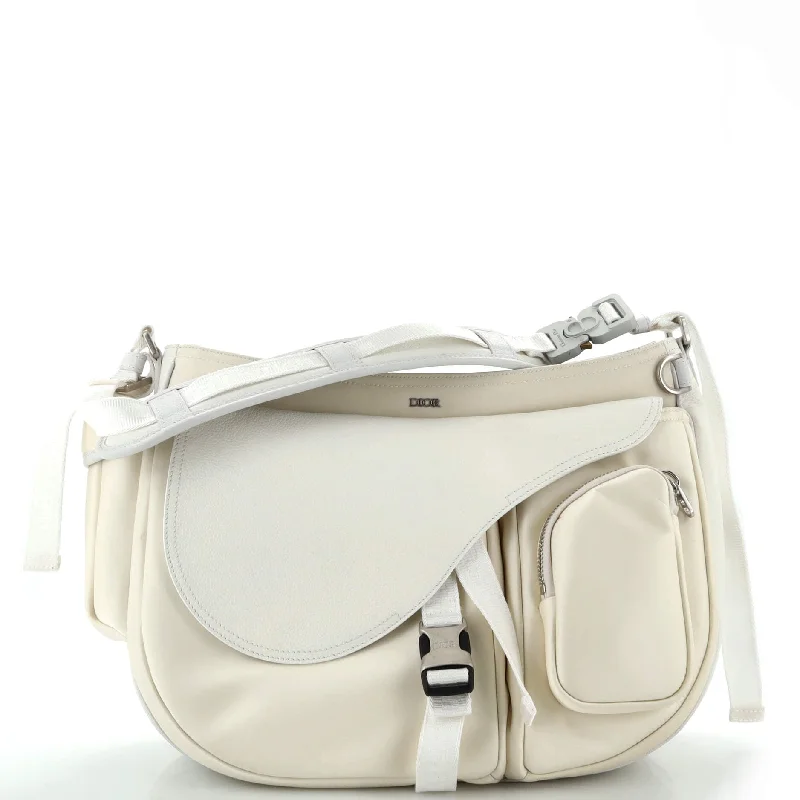 Bags For Minimalist And Functional Design x Sacai Saddle Soft Bag Technical Fabric and Leather