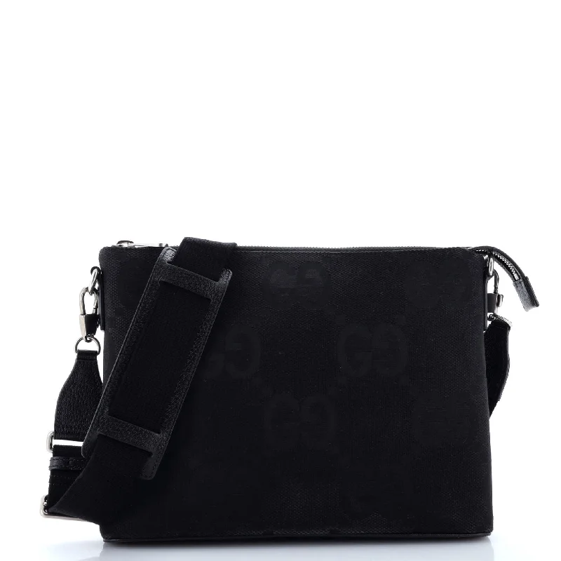 Sporty Bags For Active And Athletic Lifestyles Zip Messenger Bag Jumbo GG Canvas